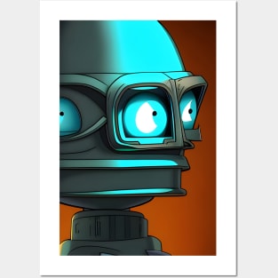 Multi-eyed robot Posters and Art